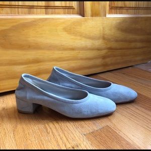 Maryam Nassir Zadeh Mid Suede Block Heels